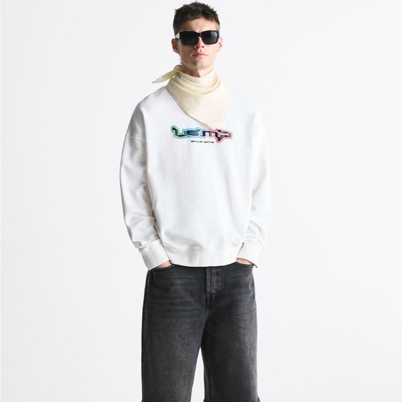 Zara Graphic Sweatshirt Men’s Size Medium NWT - Picture 4 of 7